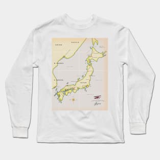 Japan map Long Sleeve T-Shirt
